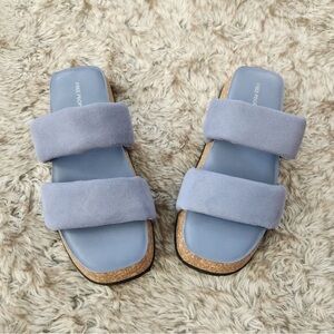 Free People Blue Suede Fairmont Sandals